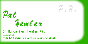 pal hemler business card